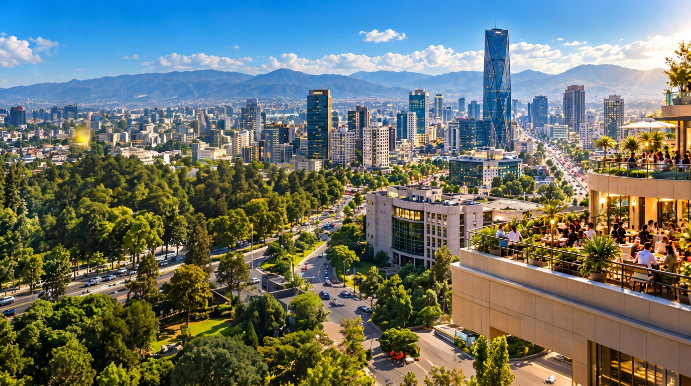Addis Ababa skyline in daylight
